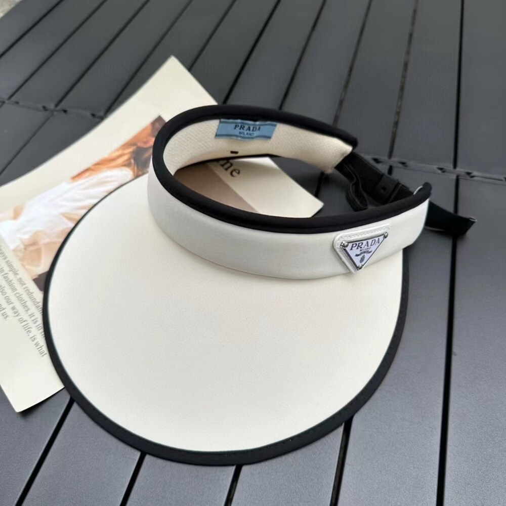Prada Re Nylon Visor White